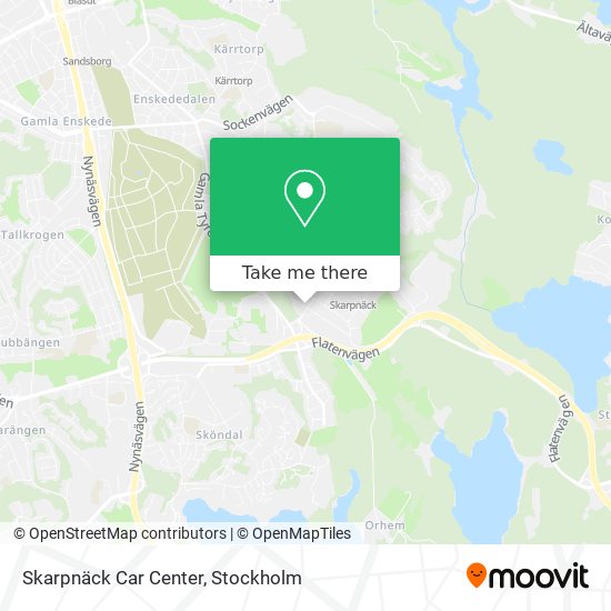 Skarpnäck Car Center map