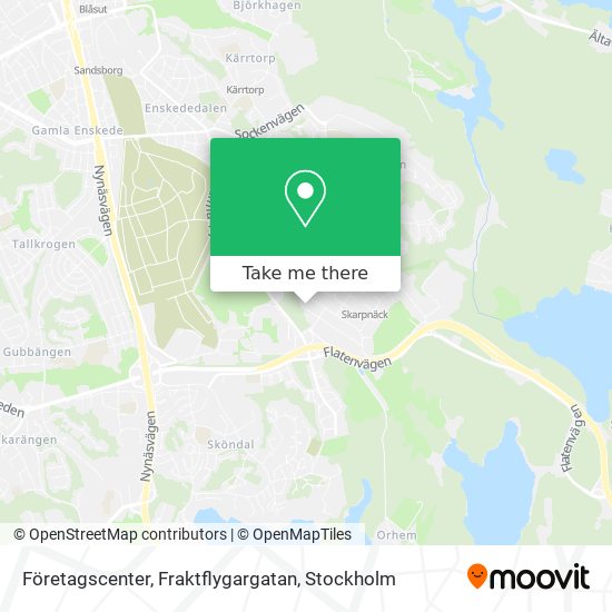 Företagscenter, Fraktflygargatan map