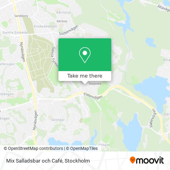 Mix Salladsbar och Café map