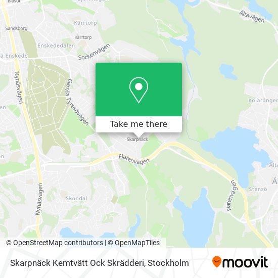 Skarpnäck Kemtvätt Ock Skrädderi map