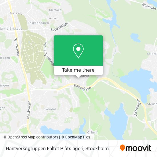 Hantverksgruppen Fältet Plåtslageri map