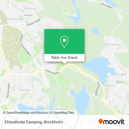 Eklundsnäs Camping map