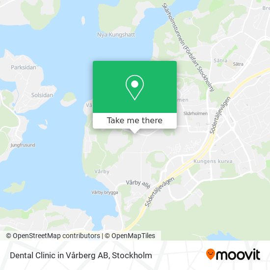 Dental Clinic in Vårberg AB map