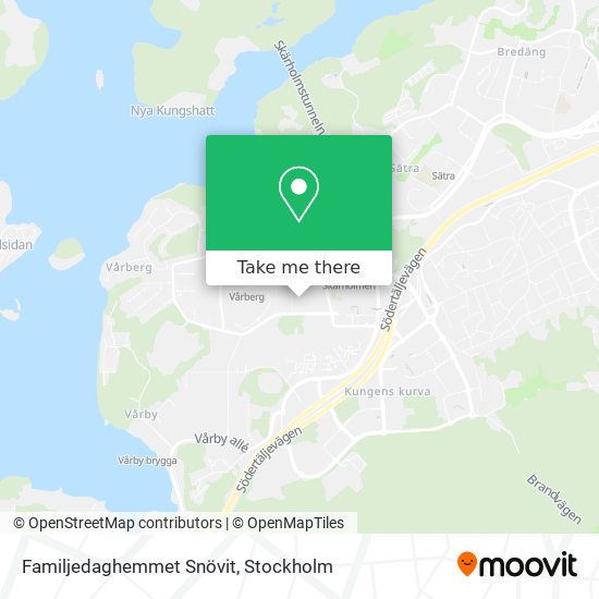 Familjedaghemmet Snövit map