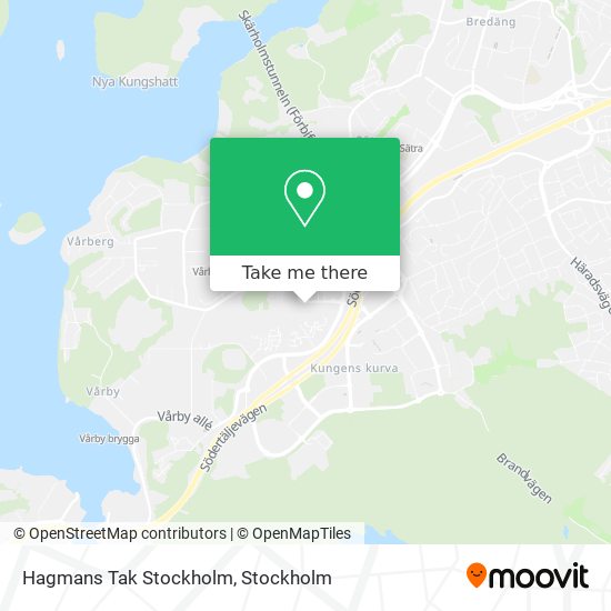 Hagmans Tak Stockholm map