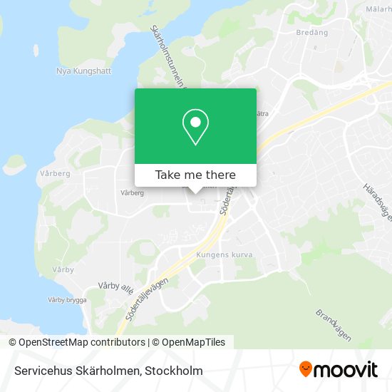 Servicehus Skärholmen map