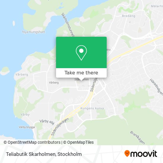 Teliabutik Skarholmen map