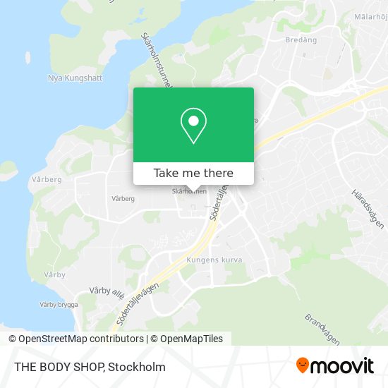 THE BODY SHOP map