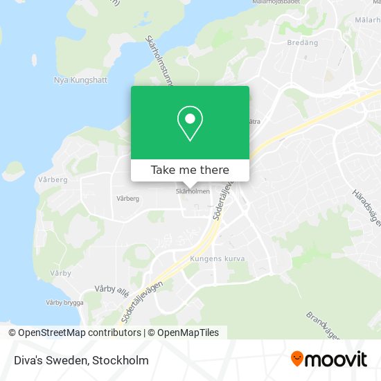 Diva's Sweden map