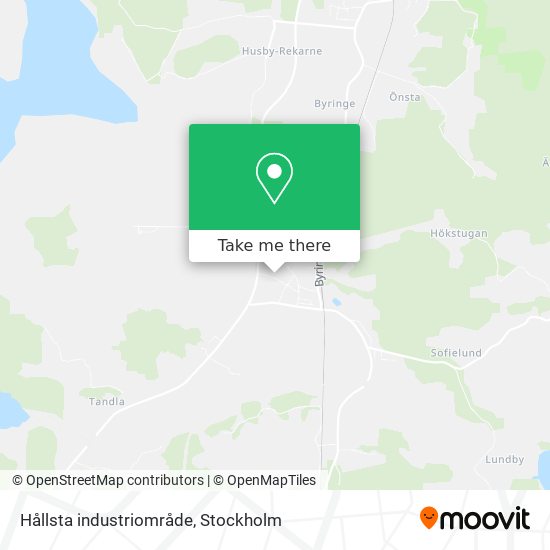 Hållsta industriområde map