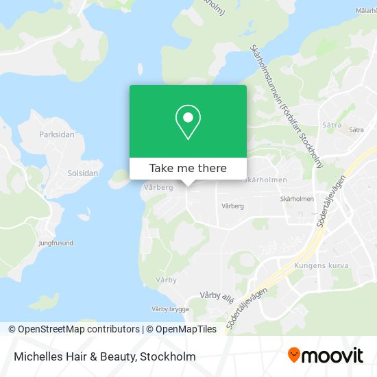 Michelles Hair & Beauty map