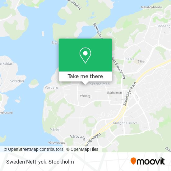 Sweden Nettryck map