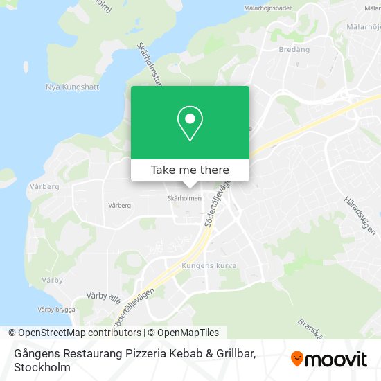 Gångens Restaurang Pizzeria Kebab & Grillbar map