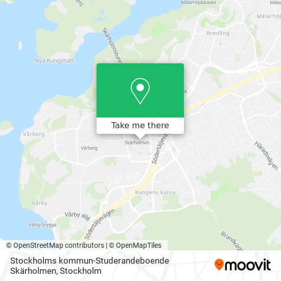 Stockholms kommun-Studerandeboende Skärholmen map