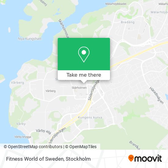 Fitness World of Sweden map