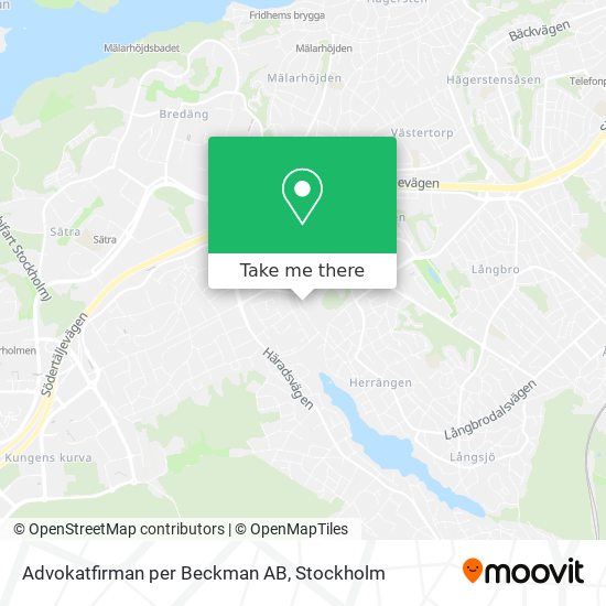 Advokatfirman per Beckman AB map