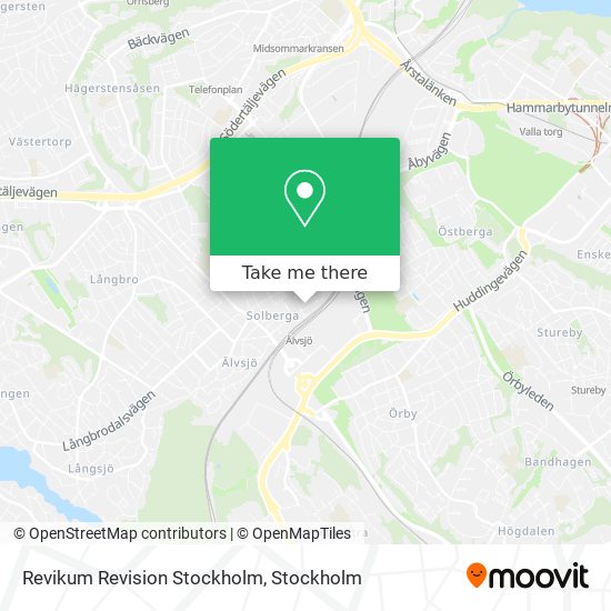 Revikum Revision Stockholm map