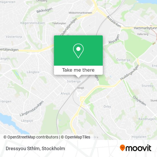 Dressyou Sthlm map