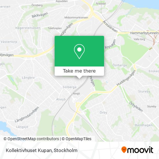 Kollektivhuset Kupan map