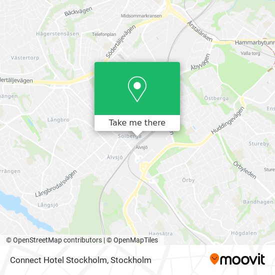 Connect Hotel Stockholm map