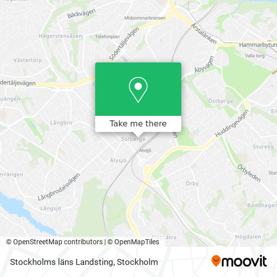 Stockholms läns Landsting map