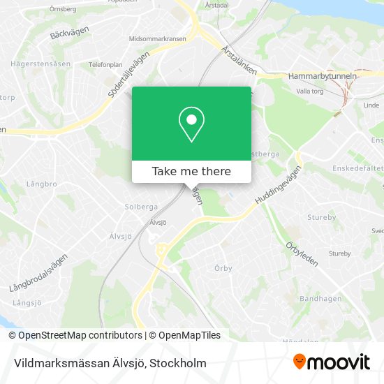 Vildmarksmässan Älvsjö map