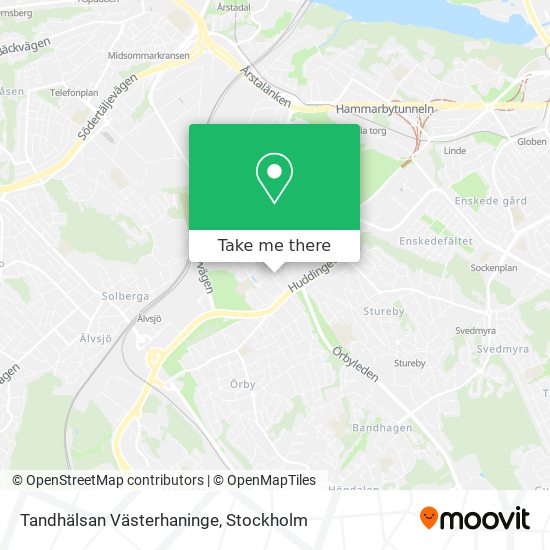 Tandhälsan Västerhaninge map