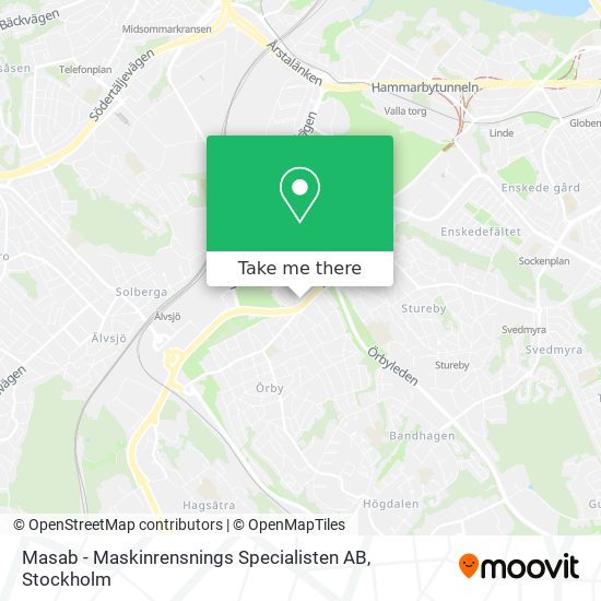 Masab - Maskinrensnings Specialisten AB map