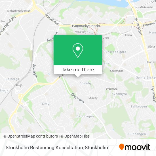 Stockholm Restaurang Konsultation map