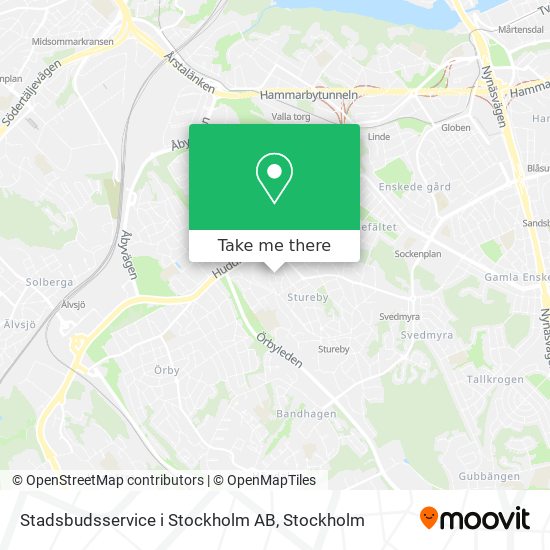 Stadsbudsservice i Stockholm AB map