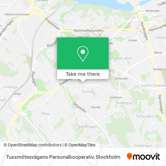 Tussmötesvägens Personalkooperativ map