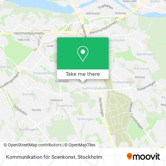 Kommunikation för Scenkonst map