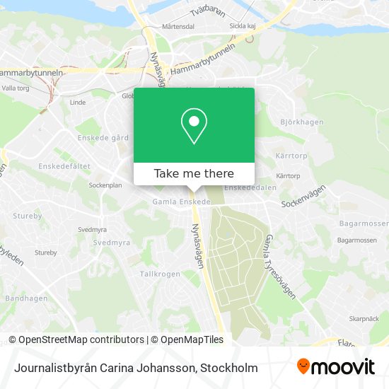 Journalistbyrån Carina Johansson map