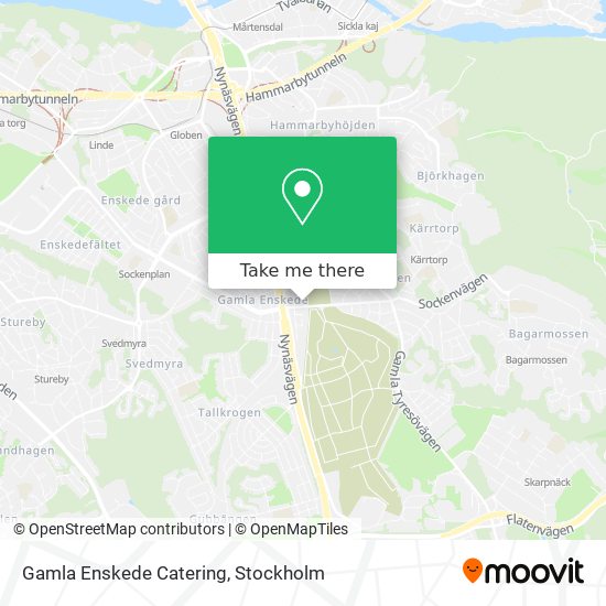 Gamla Enskede Catering map