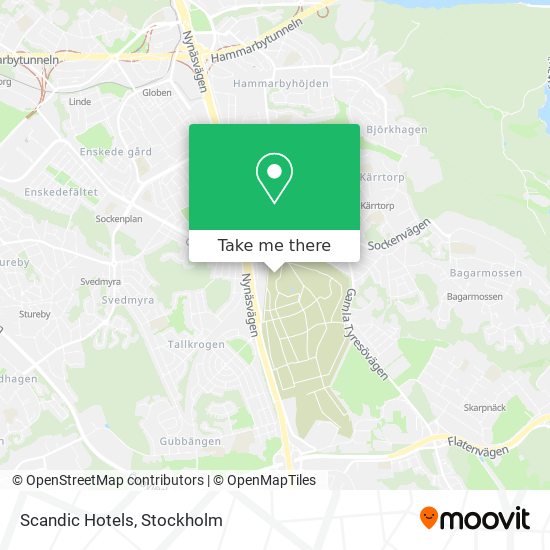 Scandic Hotels map