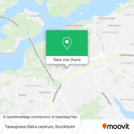 Tanexpress-Sätra centrum map