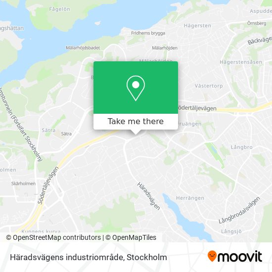 Häradsvägens industriområde map