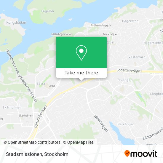 Stadsmissionen map