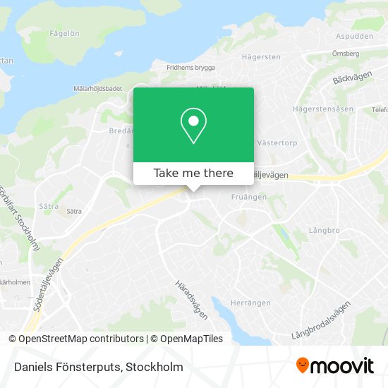 Daniels Fönsterputs map