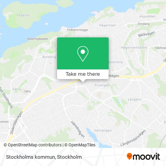 Stockholms kommun map