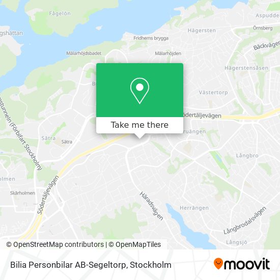 Bilia Personbilar AB-Segeltorp map