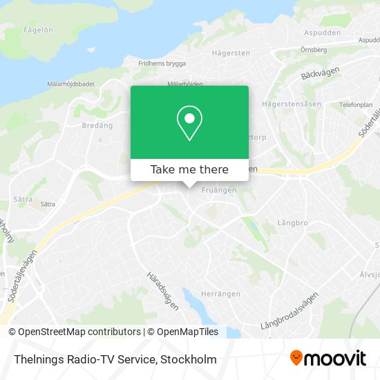 Thelnings Radio-TV Service map