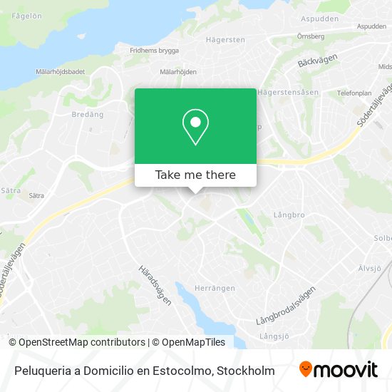 Peluqueria a Domicilio en Estocolmo map
