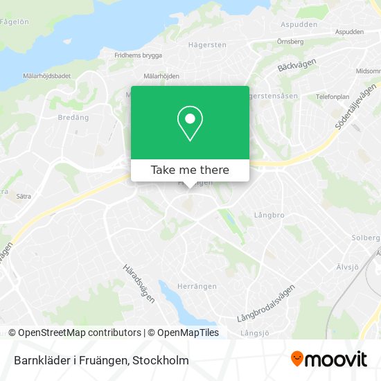 Barnkläder i Fruängen map