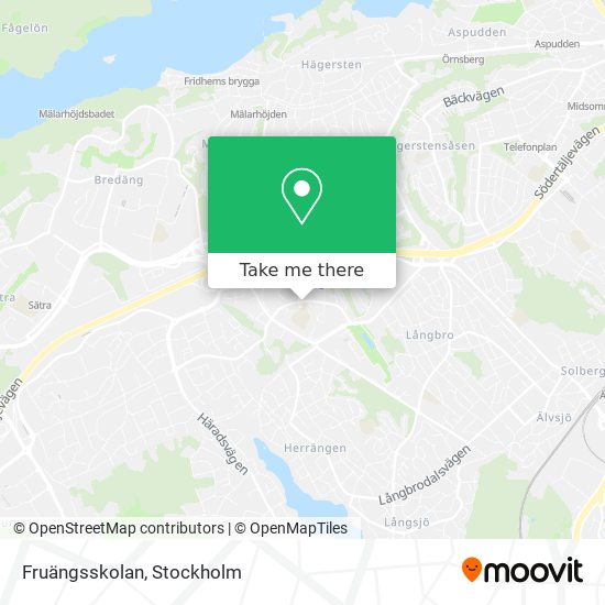 Fruängsskolan map