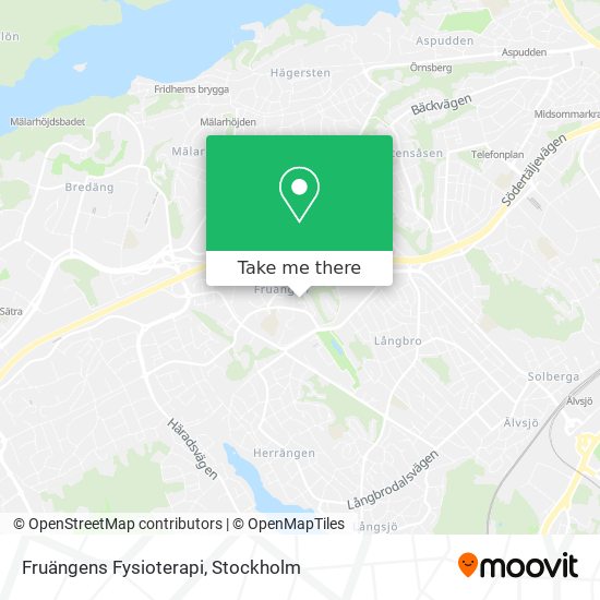 Fruängens Fysioterapi map