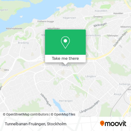 Tunnelbanan-Fruängen map