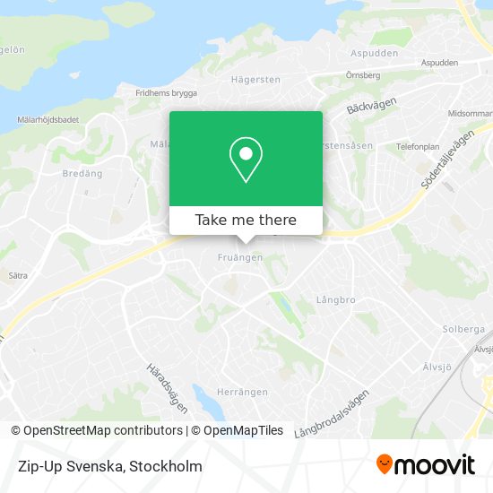 Zip-Up Svenska map