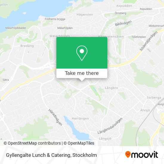 Gyllengalte Lunch & Catering map