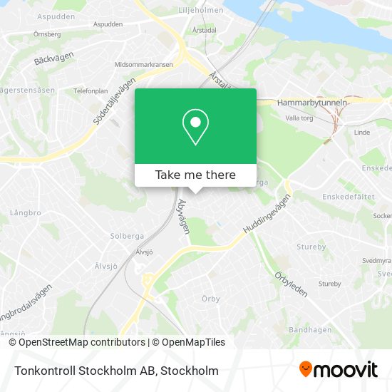 Tonkontroll Stockholm AB map